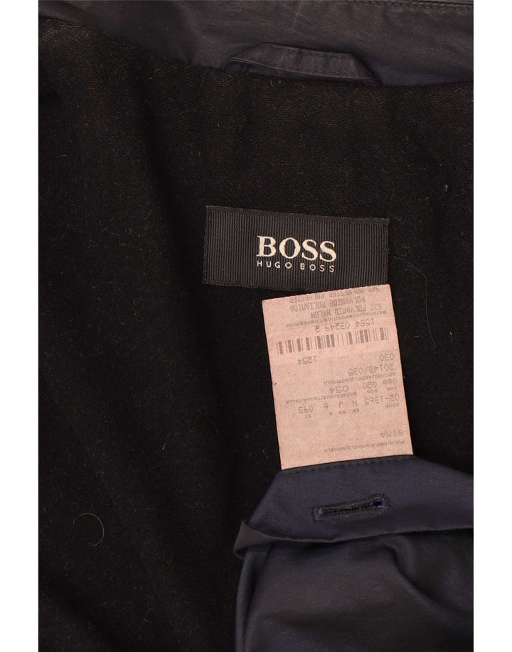 Męska kurtka wiatrówka Hugo Boss IT 54 2XL Granatowy nylon