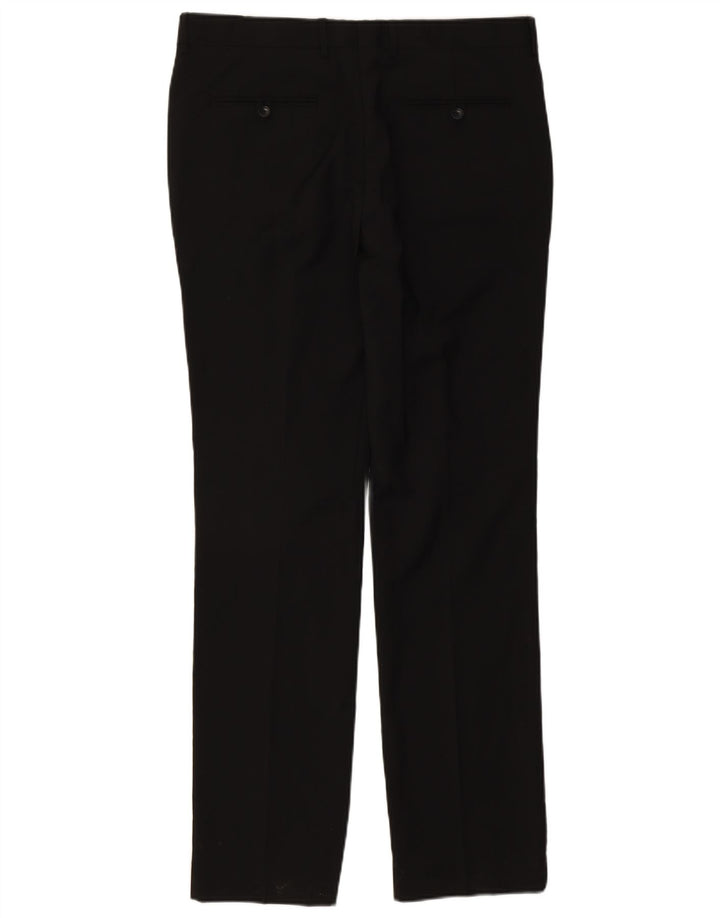 Męskie spodnie garniturowe Zara EU 44 Large W34 L34 Czarny poliester