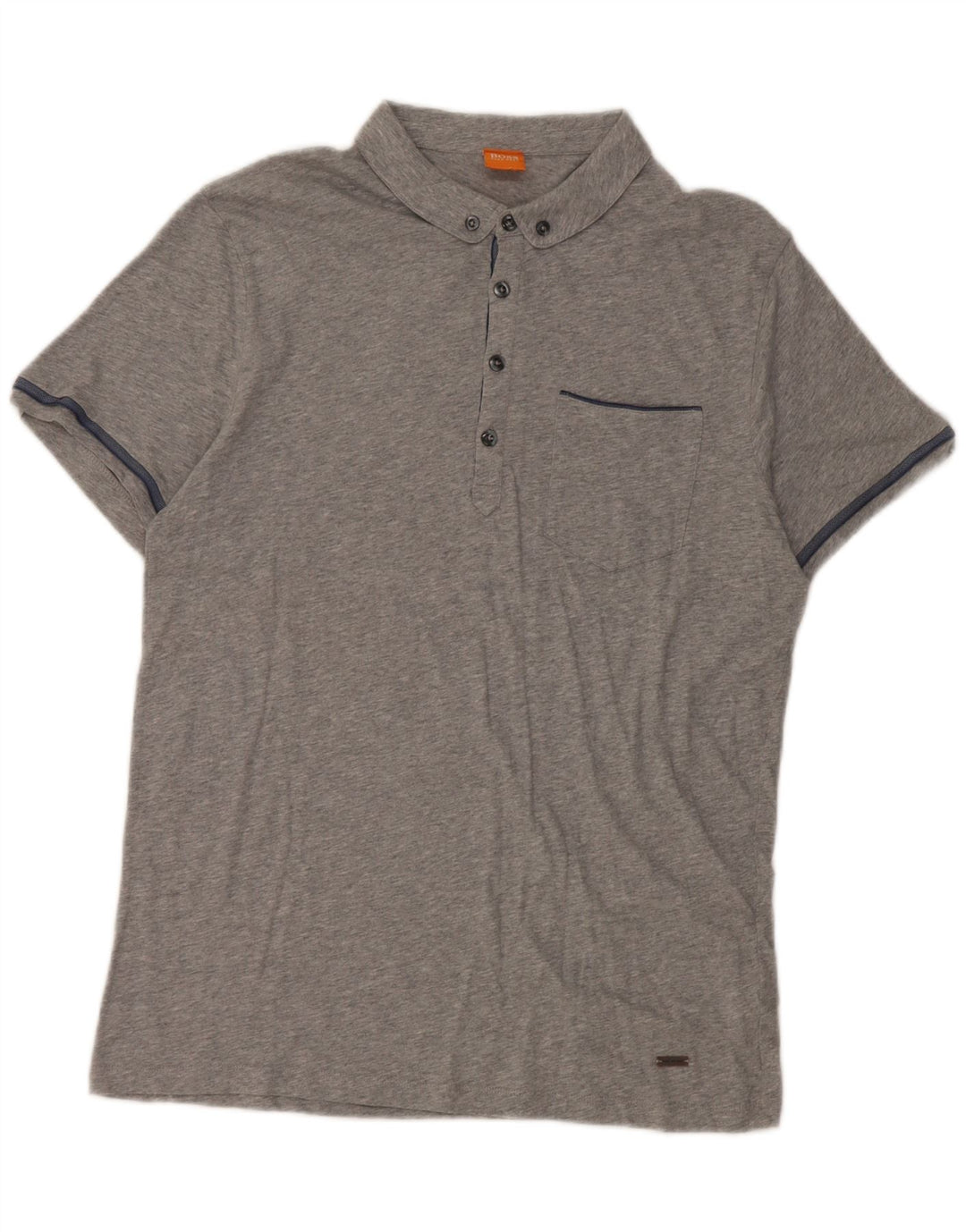 Męska koszulka polo Hugo Boss, duża, szara, bawełniana