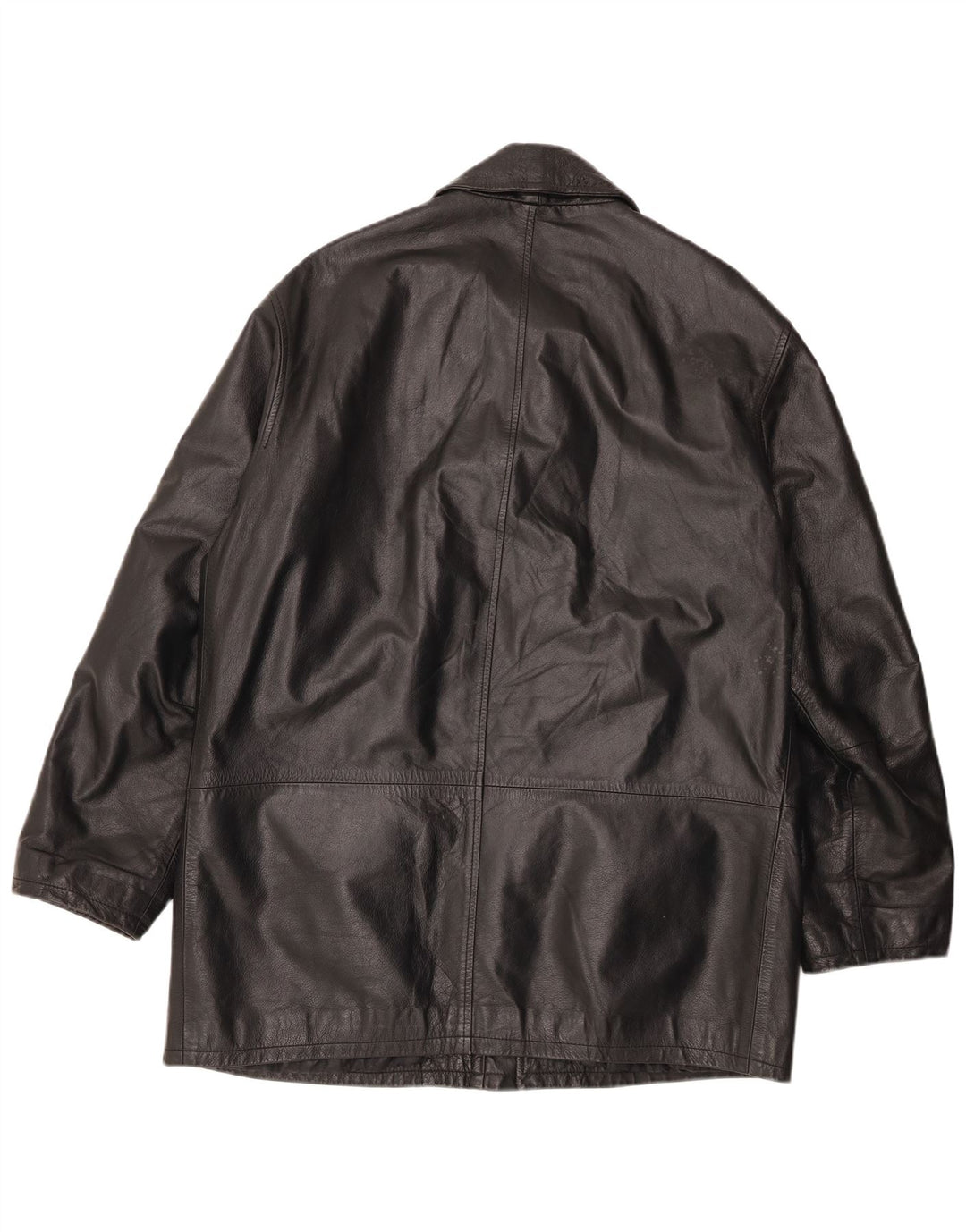 Męska kurtka skórzana VINTAGE IT 50 duża czarna skóra