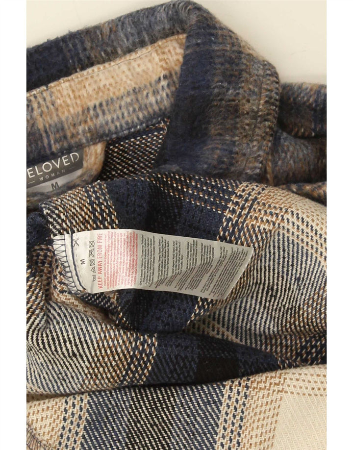 Damska koszula flanelowa oversize w stylu vintage, UK 14, średnia, wielobarwna kratka