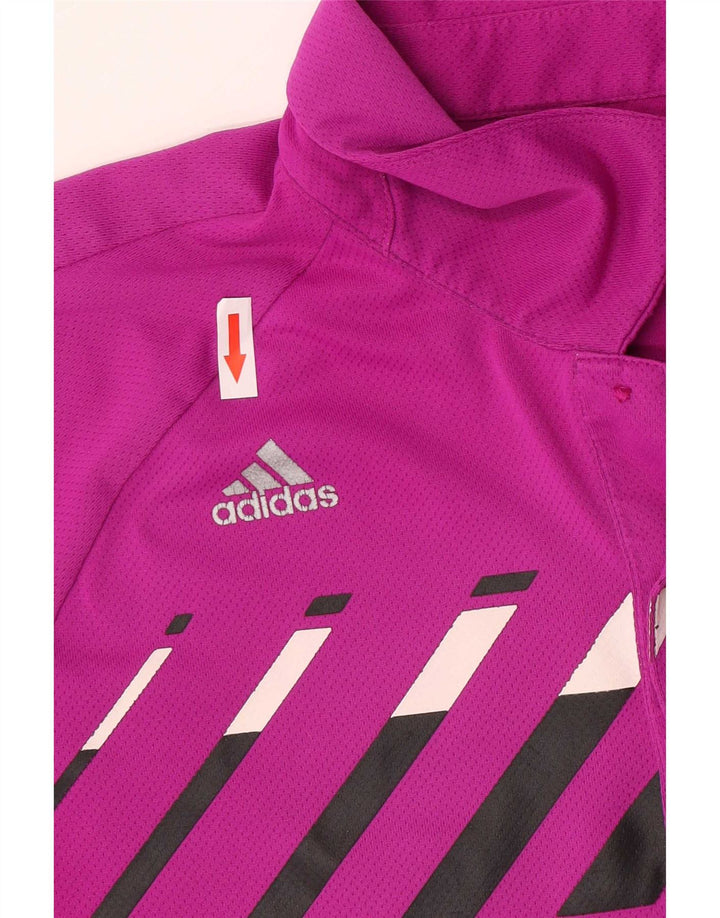 Męska koszulka polo Adidas, średni fiolet