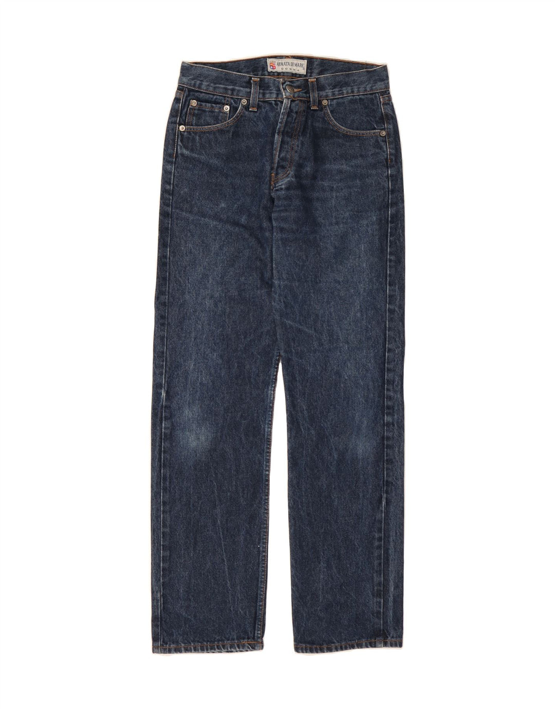 ARMATA DI MARE Womens Straight Jeans W30 L32 Blue Cotton Vintage Armata Di Mare and Second-Hand Armata Di Mare from Messina Hembry 