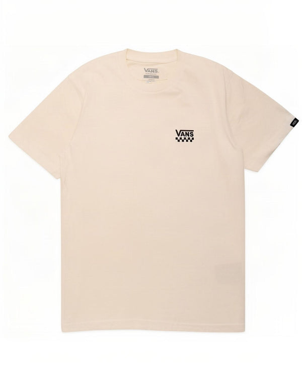 Męski T-shirt Vans o klasycznym kroju, mały, biały, bawełniany