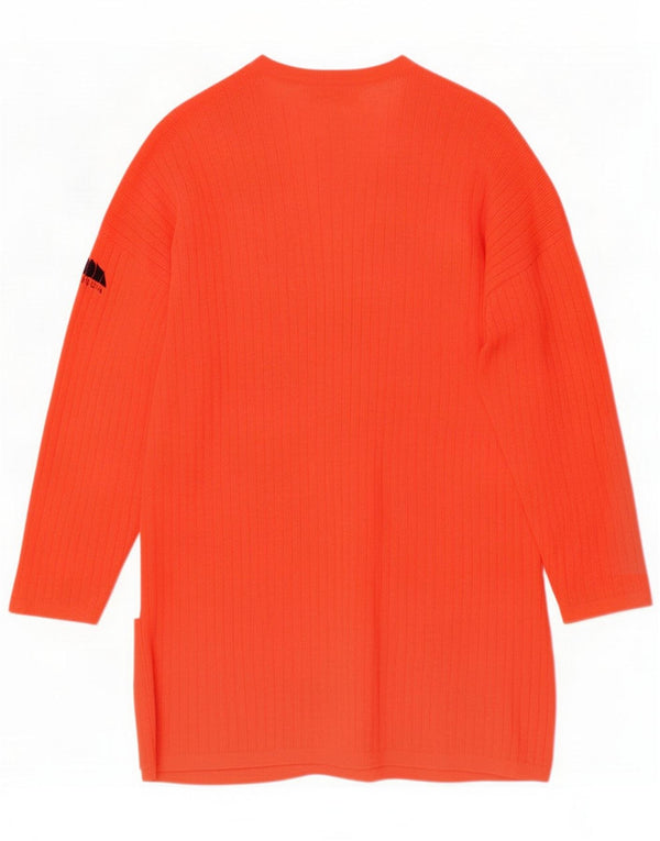 Damski sweter rozpinany Poi By Krizia, UK 14, duży pomarańczowy