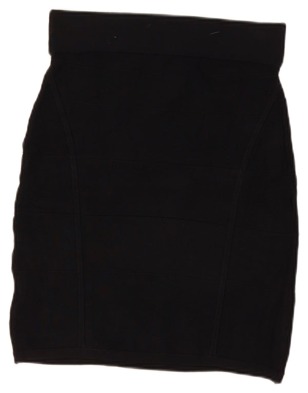 Damska spódnica ołówkowa Oasis UK 12 Medium W28 Czarna wiskoza