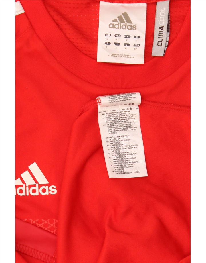 Męski T-shirt z grafiką ADIDAS Team GB, mały, czerwony poliester