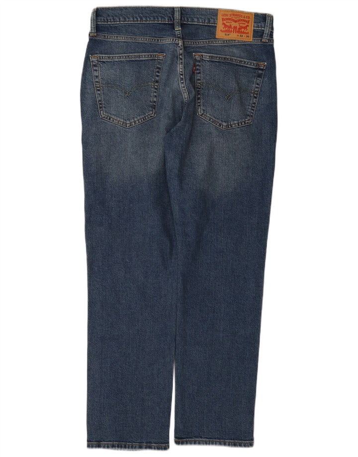 Męskie jeansy Levi's 514 Straight W32 L30 Niebieskie bawełniane