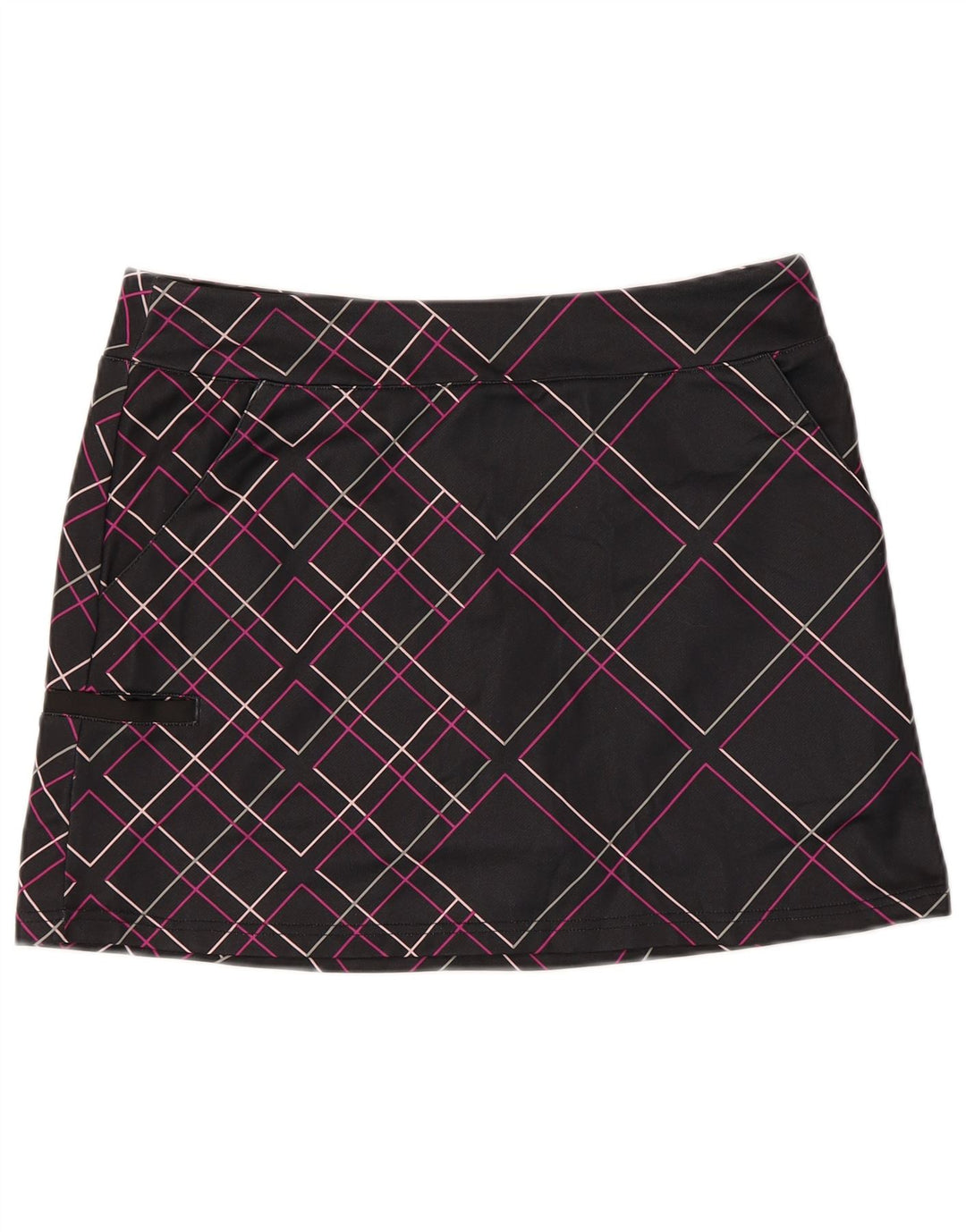 Adidas Damskie Climacool Skort UK 14 Średni Czarny Poliester w kratkę