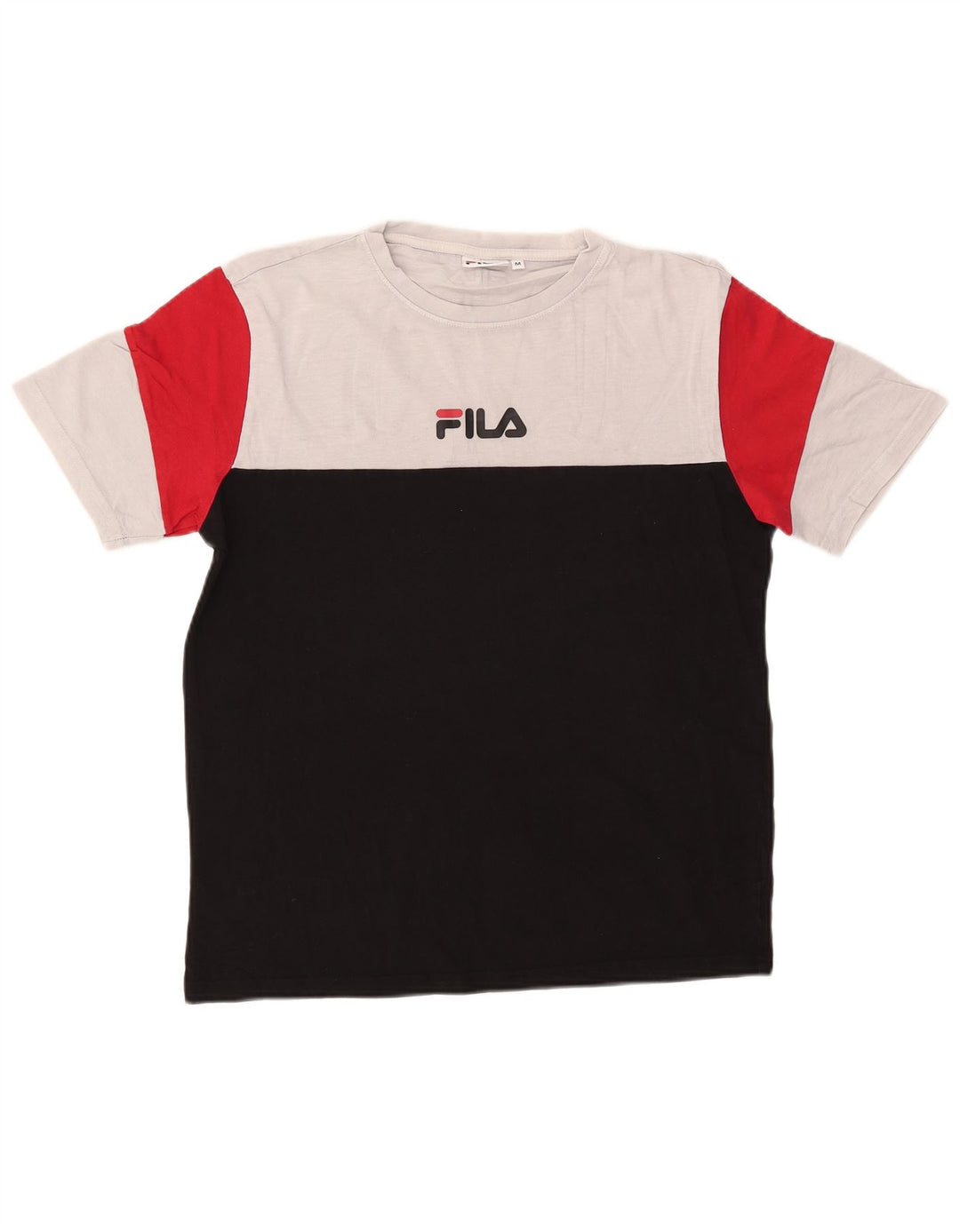 T-shirt męski Fila Top, średni czarny, blok kolorów
