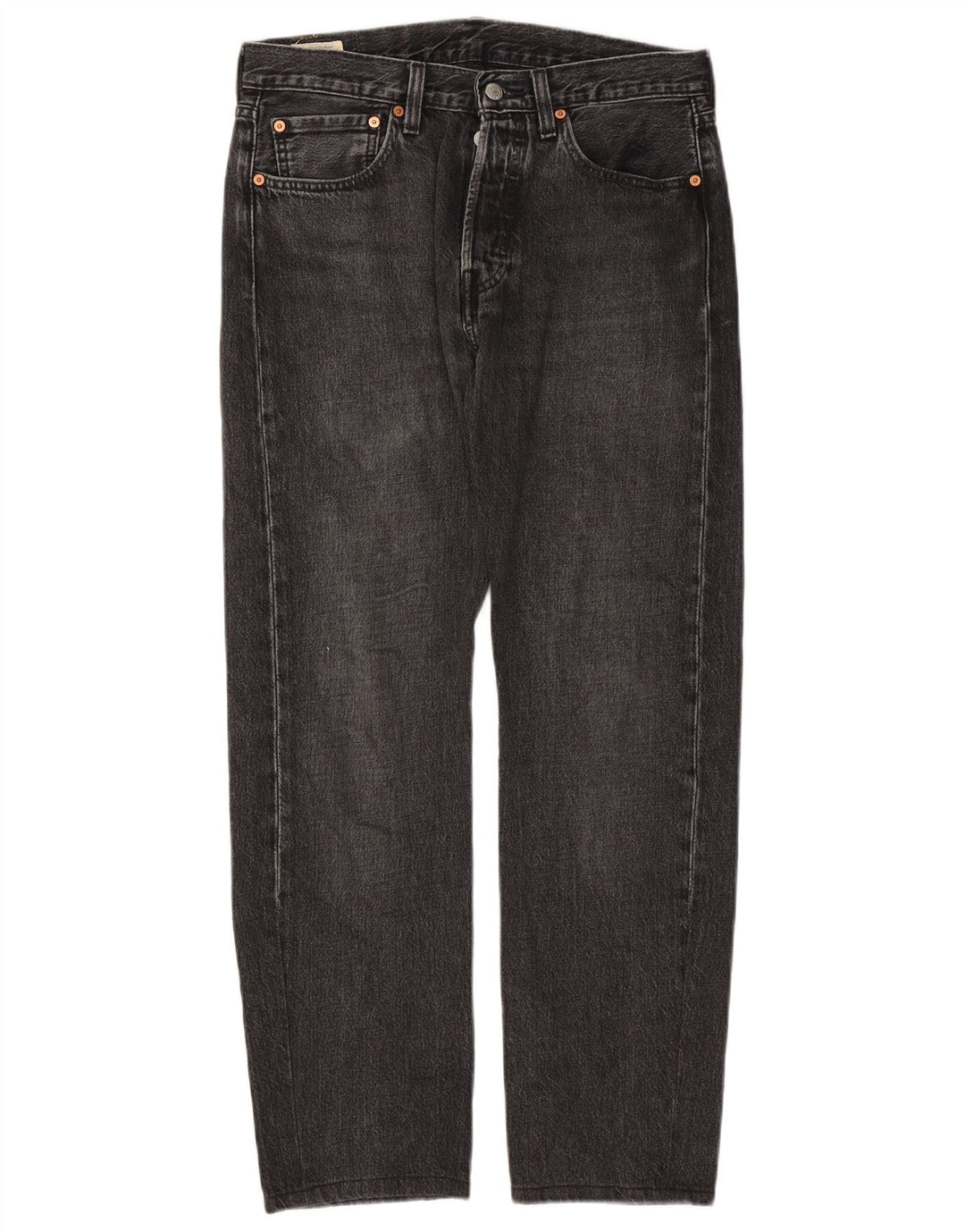 Męskie jeansy Levi's 501 Straight W31 L29 Czarne bawełniane