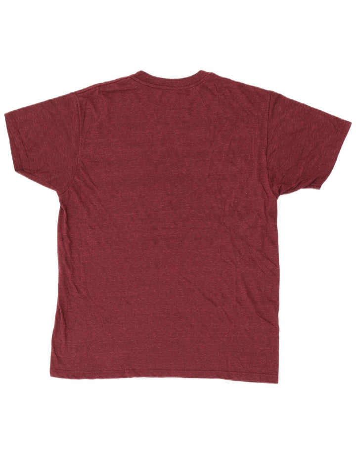 T-shirt męski Hurley, duży, bordowy, nakrapiany poliester