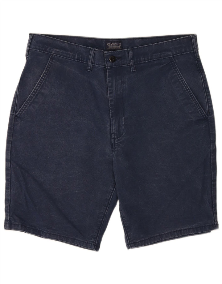 Męskie spodenki chino Levi's W34, duże, granatowe, bawełniane