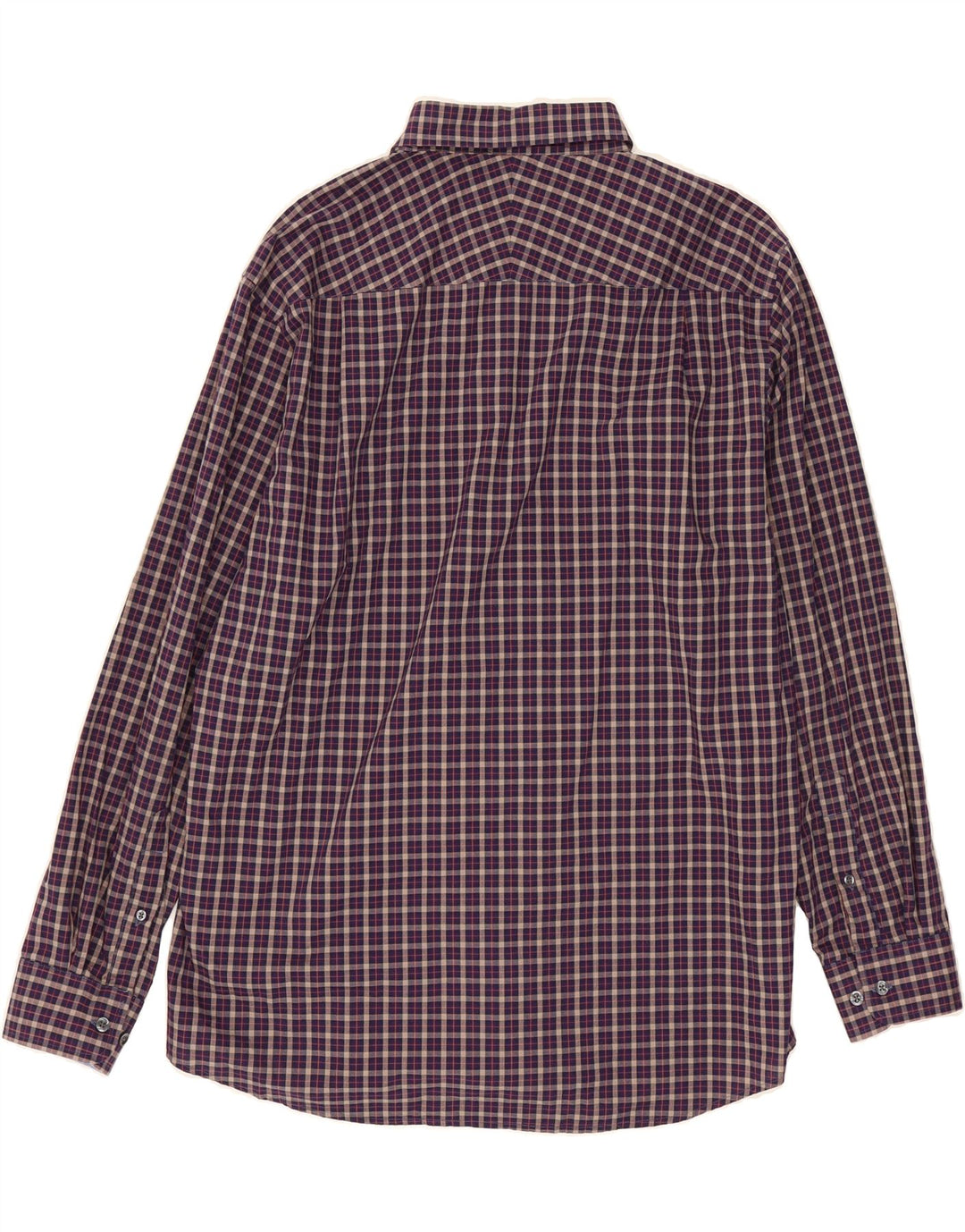 NAUTICA Mens Shirt Size 17 XL Navy Blue Check Cotton Vintage Nautica and Second-Hand Nautica from Messina Hembry 