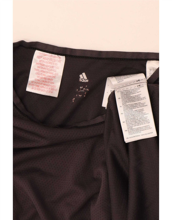 Damska koszulka Adidas Climacool Top UK 12 Średni szary poliester