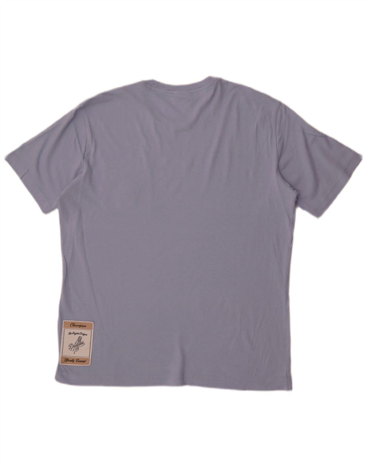 Męska koszulka t-shirt Champion Los Angeles Dodgers, kolor średni niebieski
