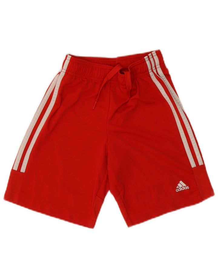 Chłopięce spodenki sportowe Adidas Aeroready 9-10 lat, czerwony poliester