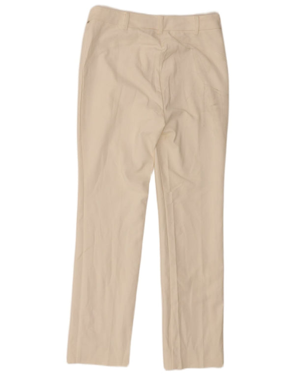 Spodnie damskie Zara Slim Casual, średnie W28 L29, biała bawełna