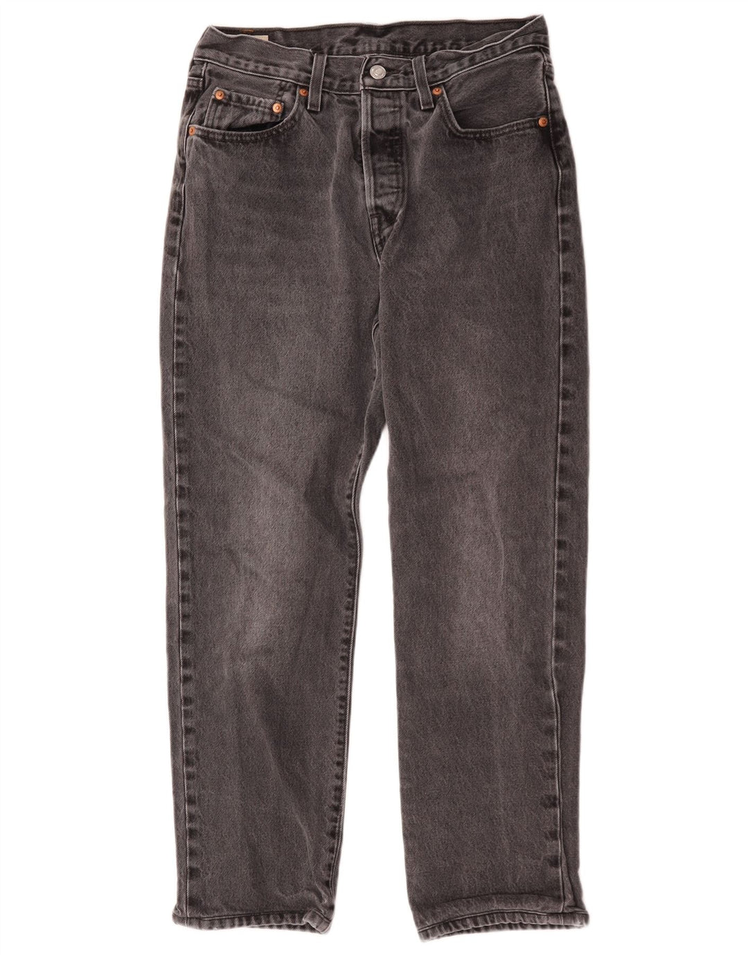 Damskie dżinsy Levi's 501 Straight W28 L26 Szara bawełna