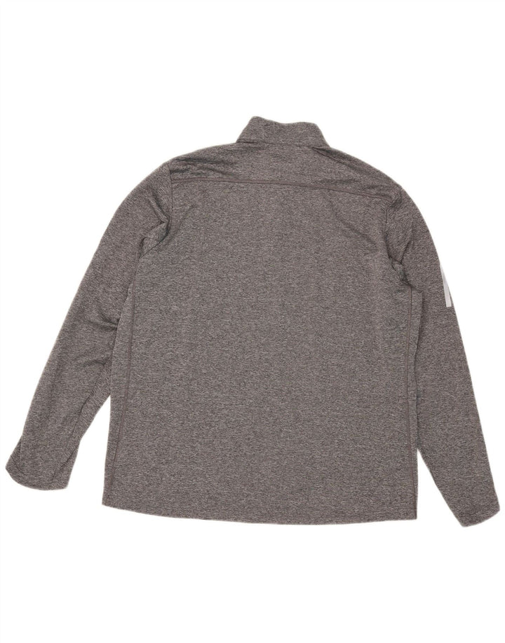 Adidas Męskie Aeroready Zip Neck Pullover Dres Top XL Szary nakrapiany