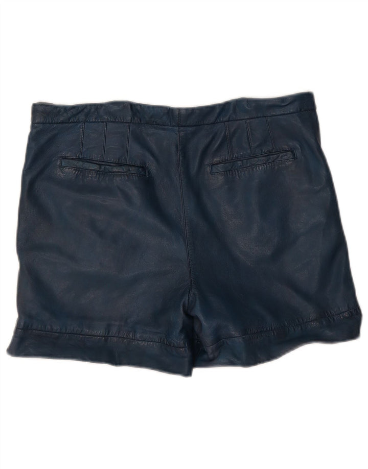 Damskie skórzane spodenki Trussardi W30 Średni granat