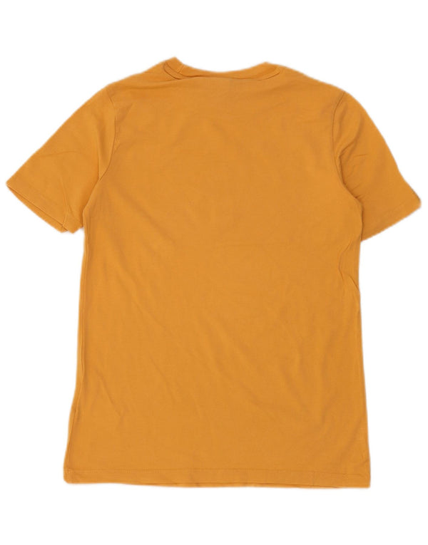 Damska koszulka graficzna Adidas Top UK 10, mała, żółta bawełna