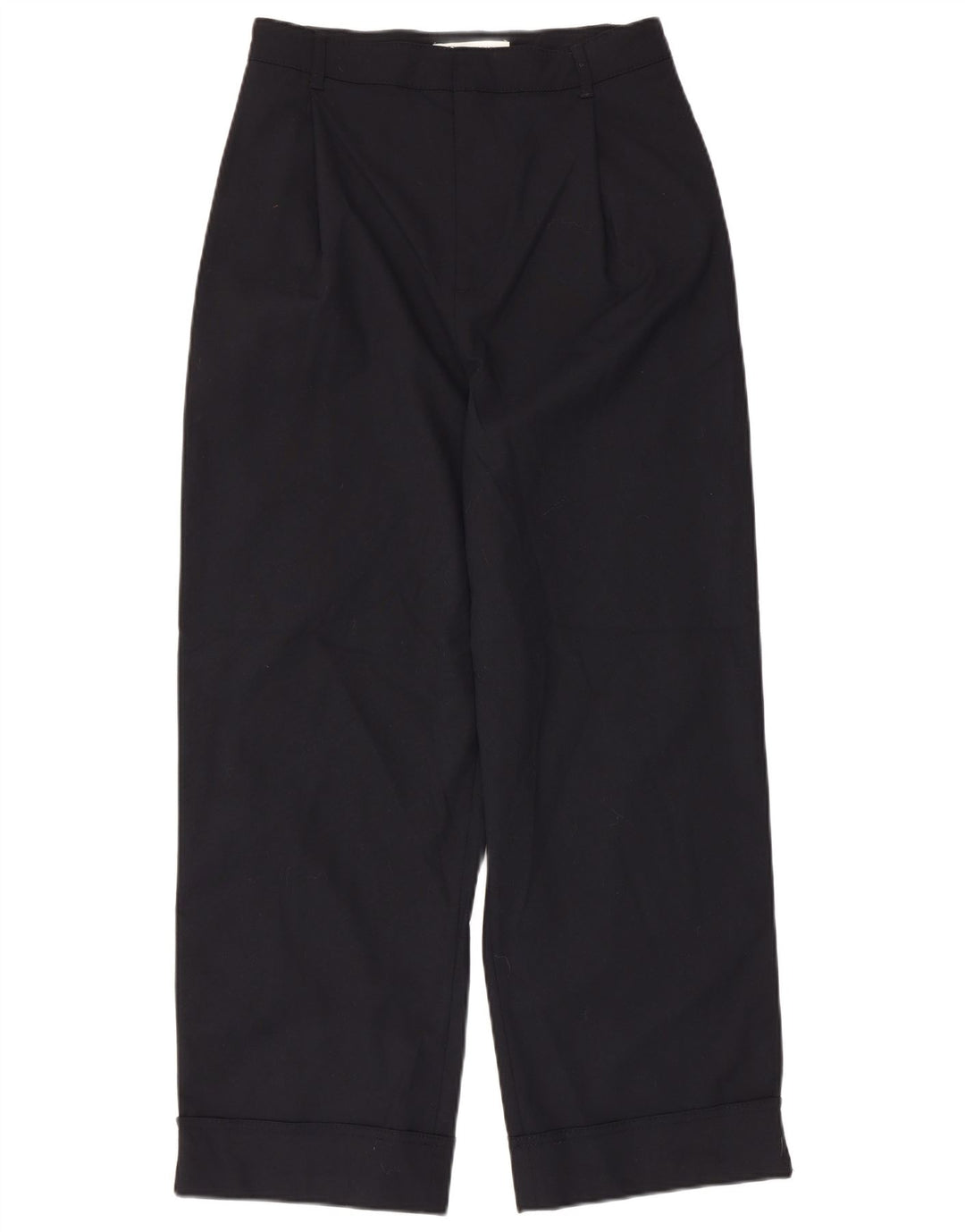 Damskie spodnie chino z wysokim stanem ZARA, małe W26 L27 granatowe