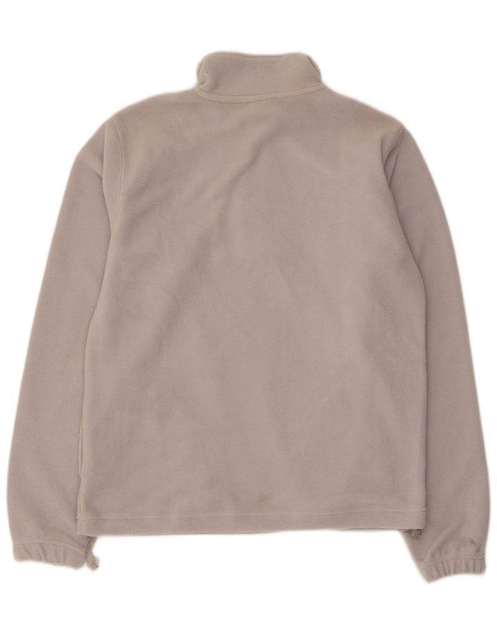 Męski sweter polarowy Fila z zamkiem błyskawicznym, średnioszary, poliestrowy