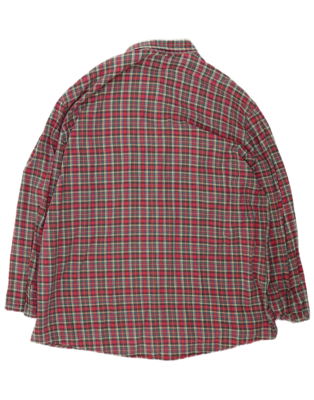 Vintage męska koszula flanelowa XL w czerwoną kratę