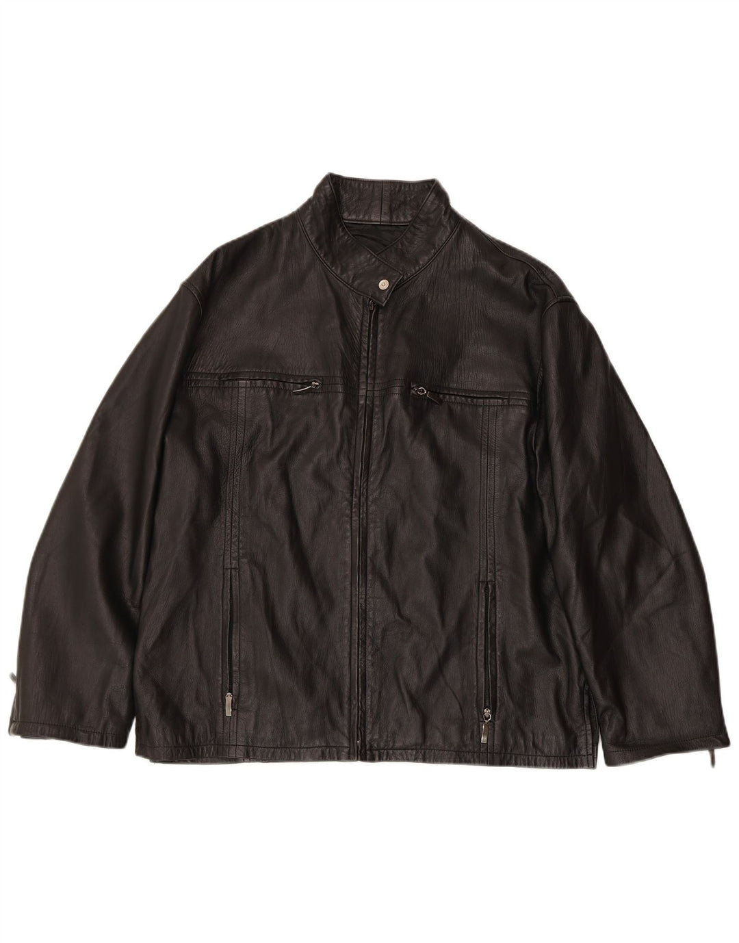 Kurtka skórzana damska VINTAGE UK 18 XL czarna