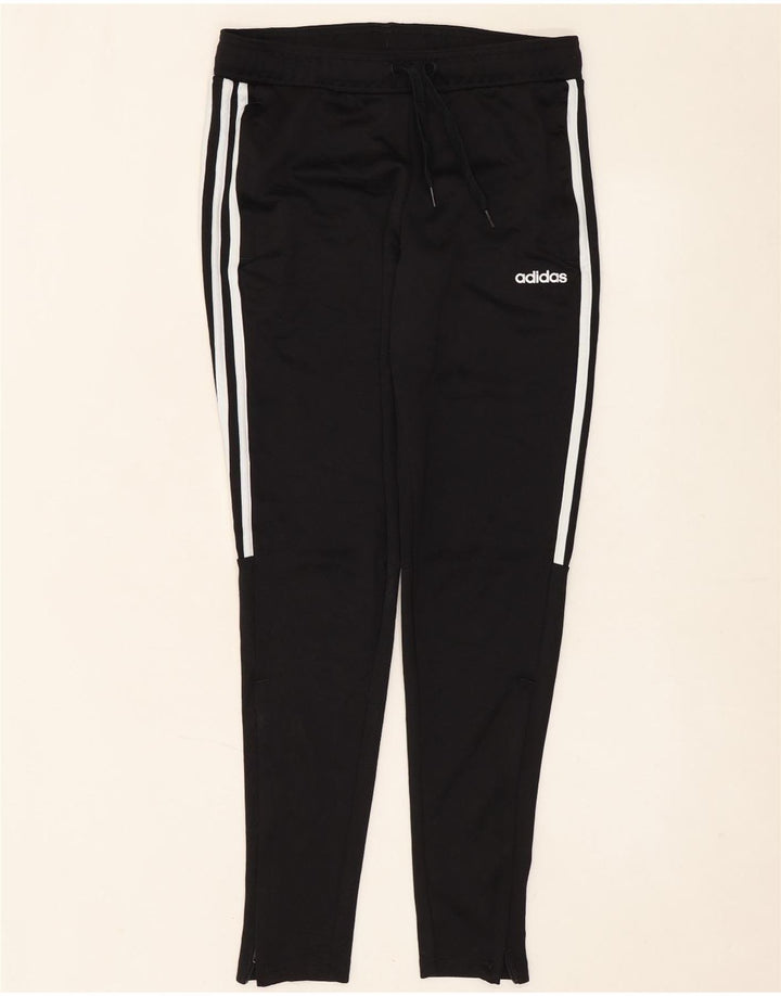 Damskie spodnie dresowe Adidas UK 8/10, małe, czarne, poliestrowe