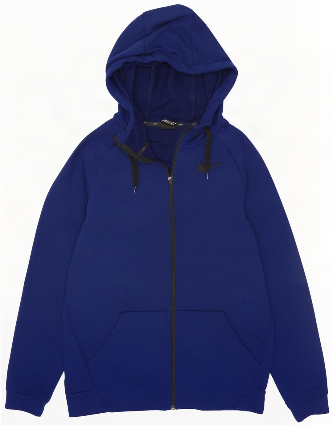 Męski sweter z kapturem i zamkiem błyskawicznym Nike Dri Fit, mały, granatowy