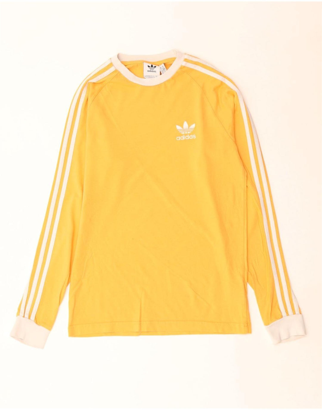 Adidas Męska Koszulka Z Długim Rękawem XS Żółta Bawełna
