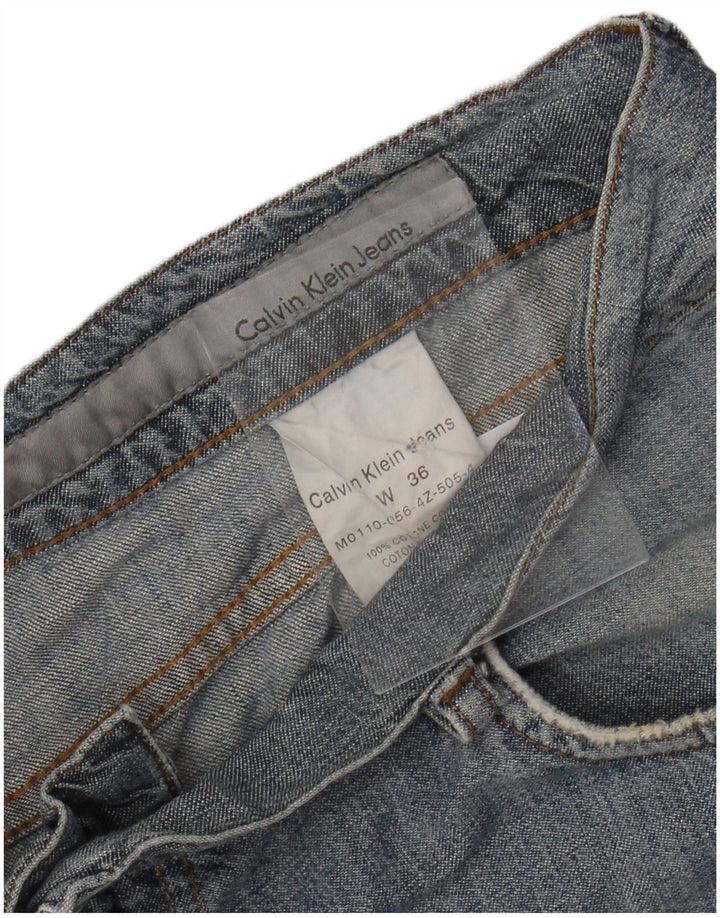 Męskie spodenki jeansowe Calvin Klein W36, duże, niebieskie, bawełniane