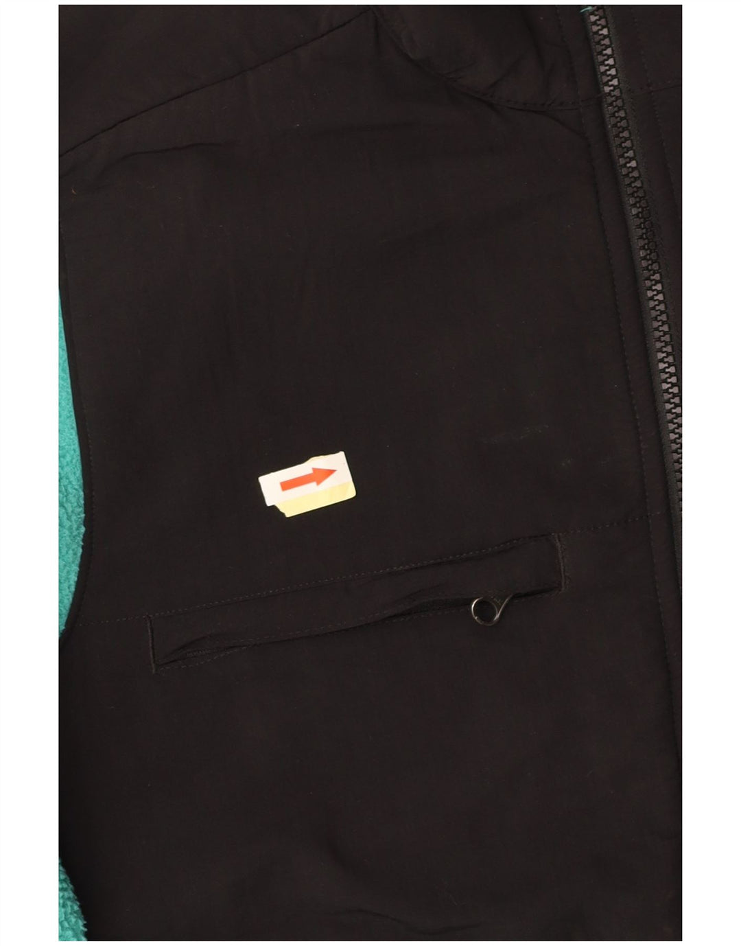 Męska kurtka polarowa THE NORTH FACE UK 36 w małych turkusowych blokach kolorów