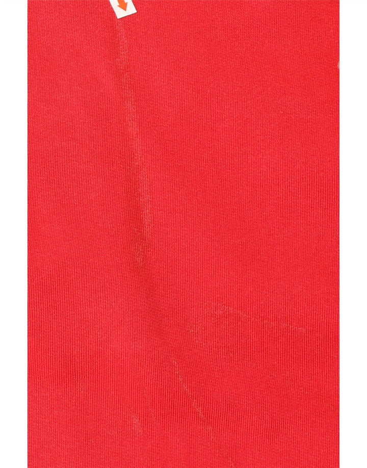 WHITE STUFF Męski sweter o luźnym kroju z grafiką i zamkiem błyskawicznym XL, czerwony