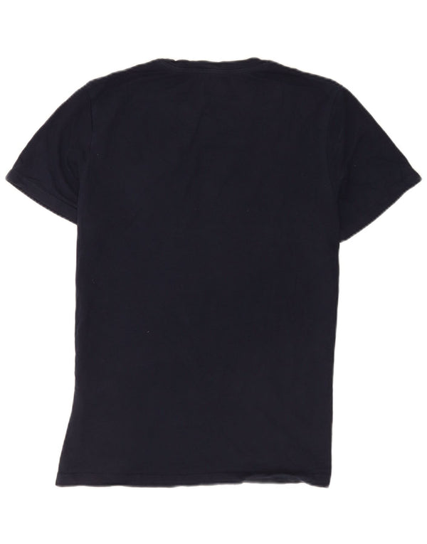 Męski T-shirt z grafiką Jack & Jones, średni, granatowy, bawełniany