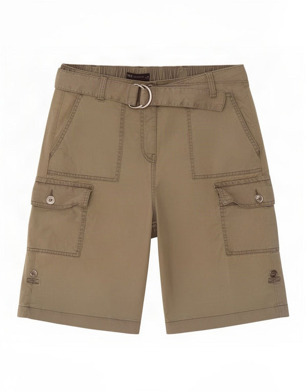 Damskie spodenki cargo Marks & Spencer UK 12 Medium W30 Khaki Lyocell