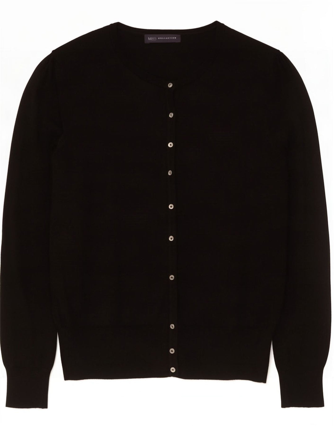 Marks & Spencer Damski sweter kardigan UK 10 Small, czarna wiskoza