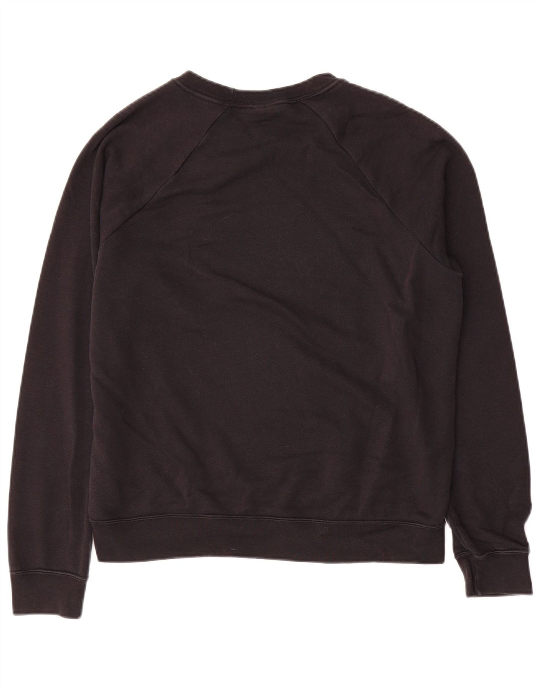 NIKE Womens Graphic Sweatshirt Jumper UK 14 Medium Black Cotton