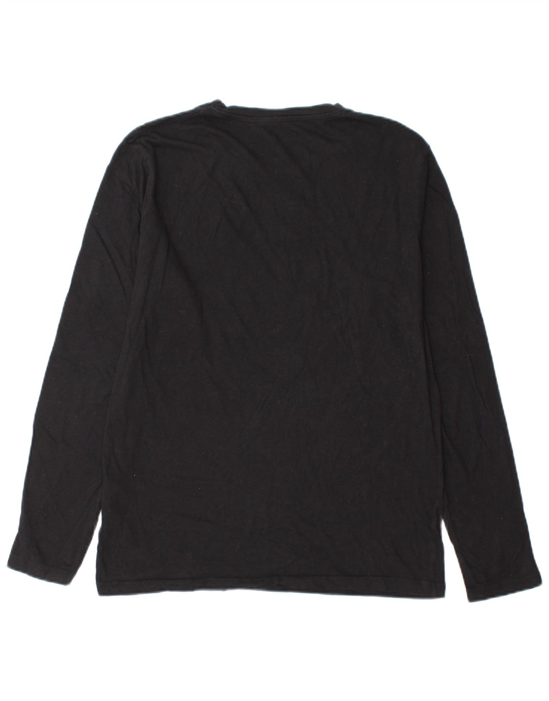 Męski graficzny top Jack & Jones z długim rękawem, średnio czarny, bawełniany