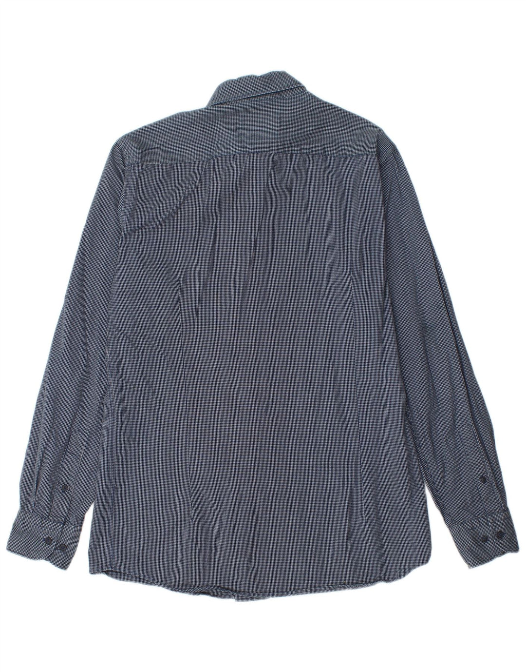 Koszula męska Massimo Dutti, bawełniana, w średnią granatową kratkę