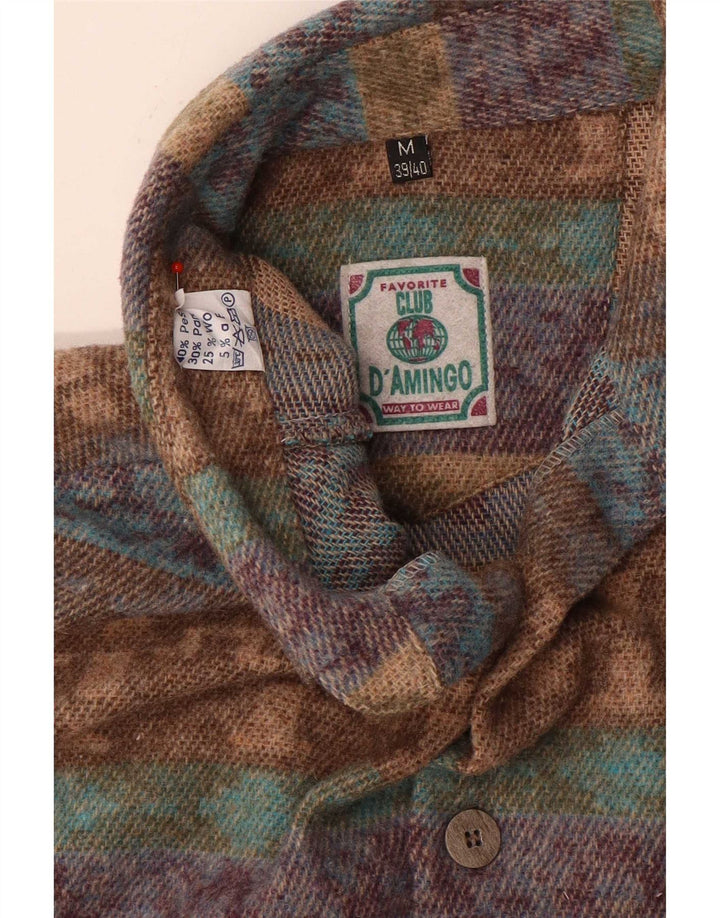 Męska koszula flanelowa Club D'Amingo rozmiar 38/40 Średnia wielokolorowa Fair Isle