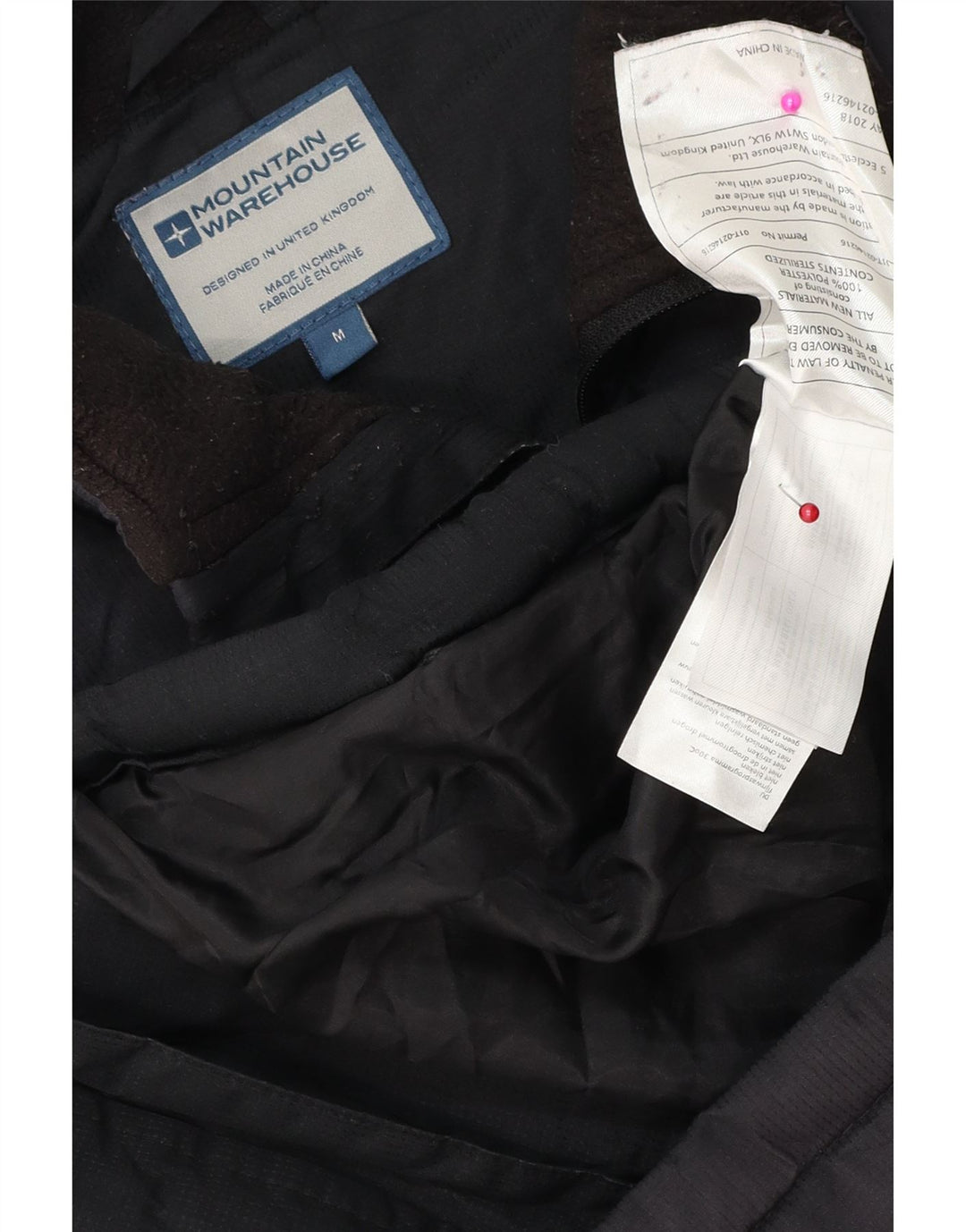 Męska wyściełana kamizelka MOUNTAIN WAREHOUSE UK 38, średni granatowy poliester