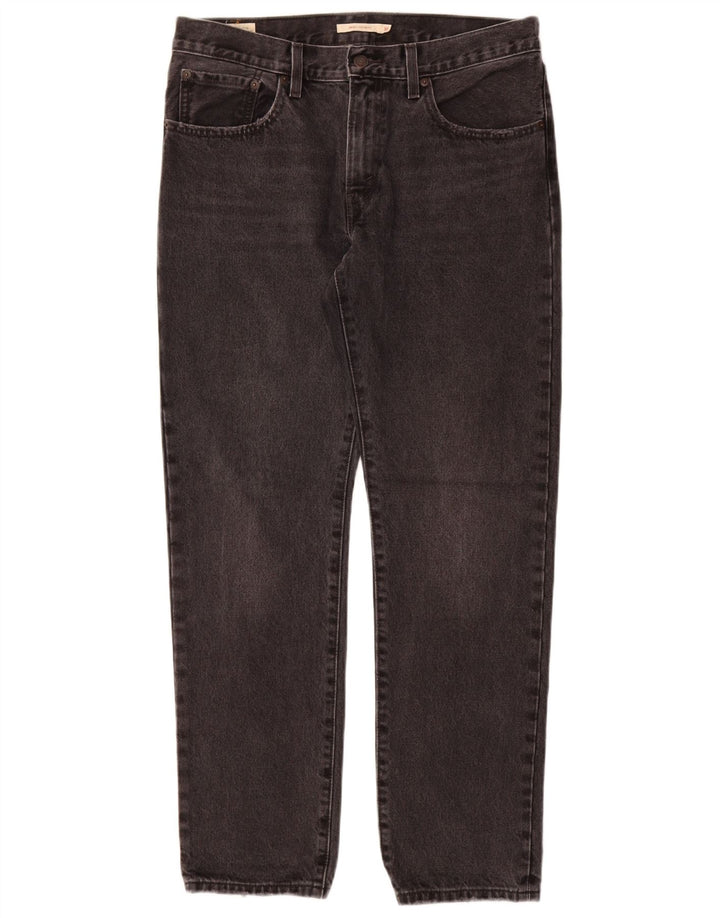 Damskie proste dżinsy LEVI'S ze średnim stanem W30 L31, szara bawełna