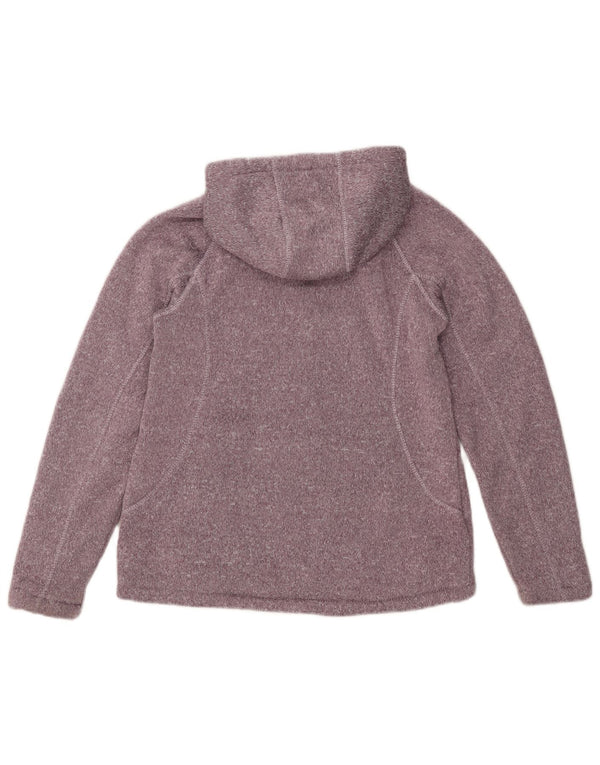 Damski sweter z kapturem i zamkiem Mountain Warehouse UK 10, mały, fioletowy, nakrapiany