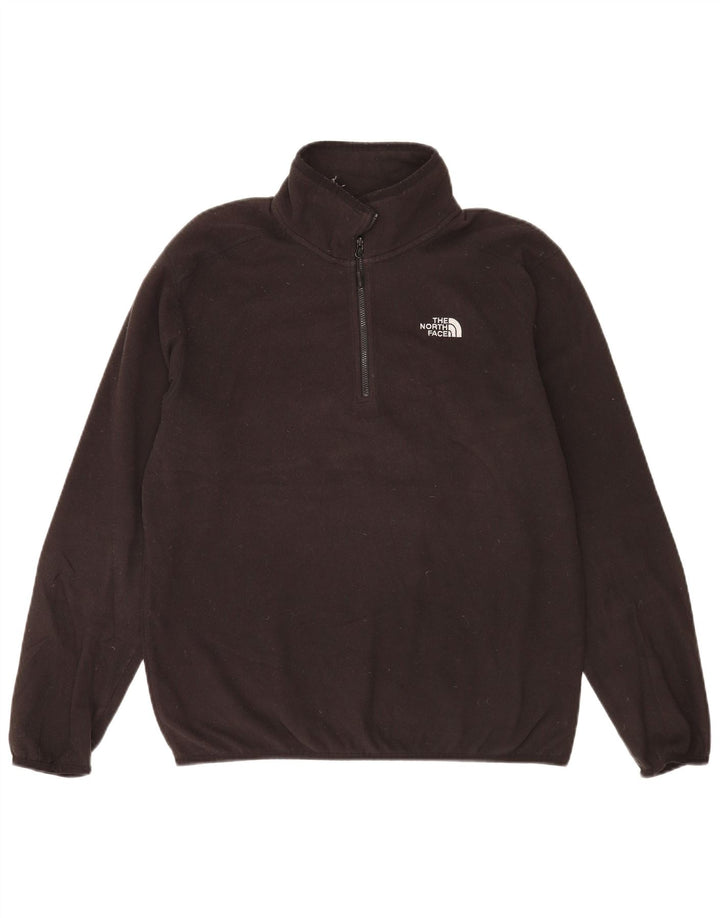 Męski sweter polarowy The North Face z zamkiem błyskawicznym, średni czarny poliester