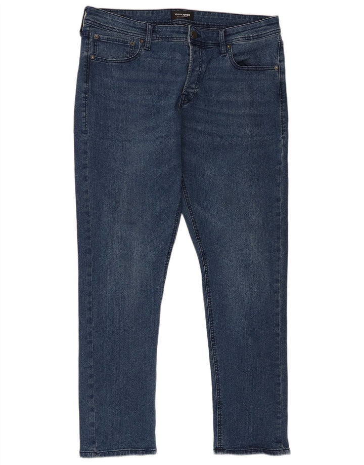 Męskie jeansy typu slim Jack & Jones W36 L32 Niebieskie bawełniane
