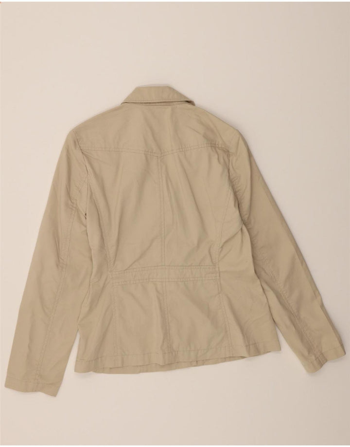 EDDIE BAUER Womens 4 Button Blazer Jacket US 6 Medium Beige Cotton Vintage Eddie Bauer and Second-Hand Eddie Bauer from Messina Hembry 