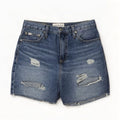 Damskie spodenki jeansowe Calvin Klein w trudnej sytuacji W29 Średnioniebieskie bawełniane